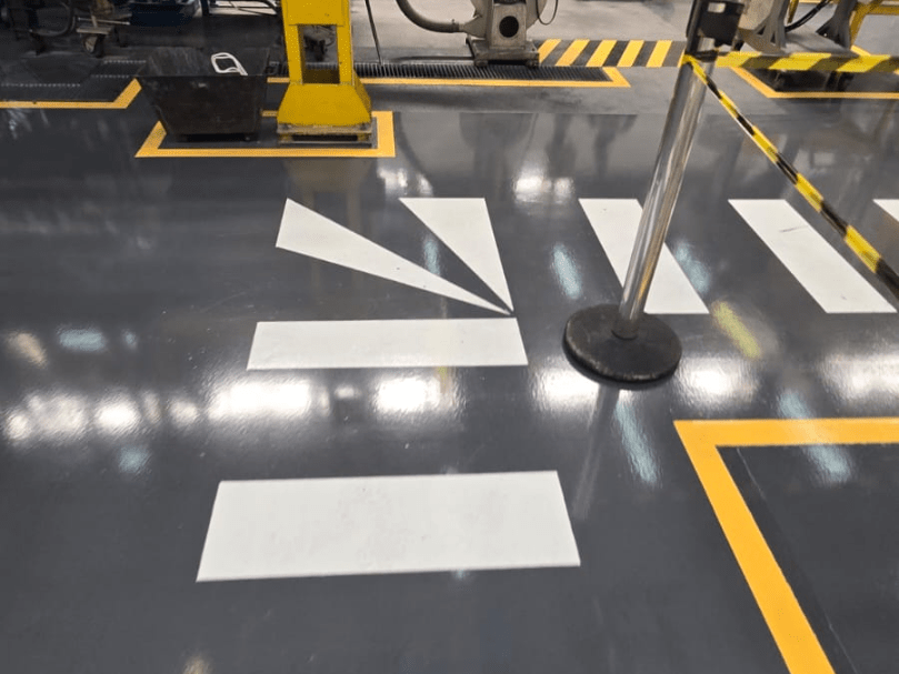 Demarcação de Piso Industrial 